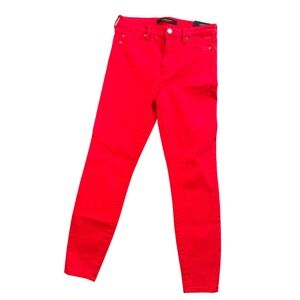 Liverpool High Rise Ankle Skinny Jeans Womens 6/28 Red Cardinal Red NWT